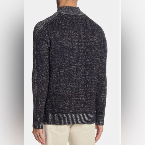 NWT Men’s X-RAY Long Sleeve Quarter Zip Knit Sweater in Navy Marble, Size Small - Picture 2 of 13